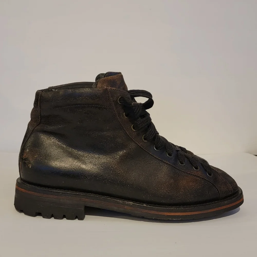 Celebrity-Owned Santoni Custom Boots - Size 9 - Black German Hunter Boot